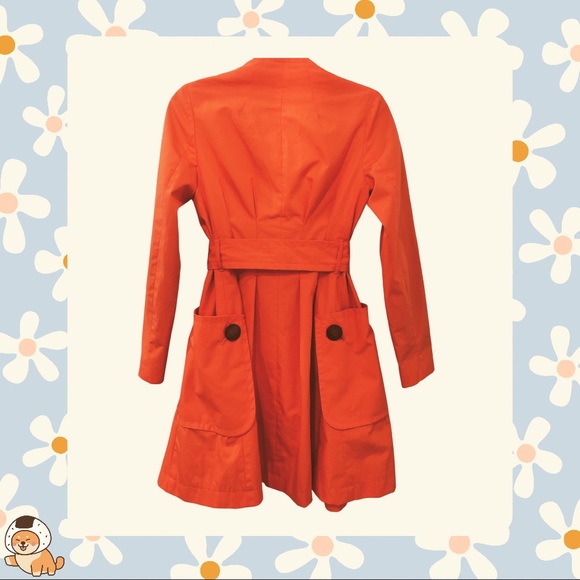 SOLD- Anthropologie Elevenses Puddle Chaser Trench Coat - Picture 4 of 12